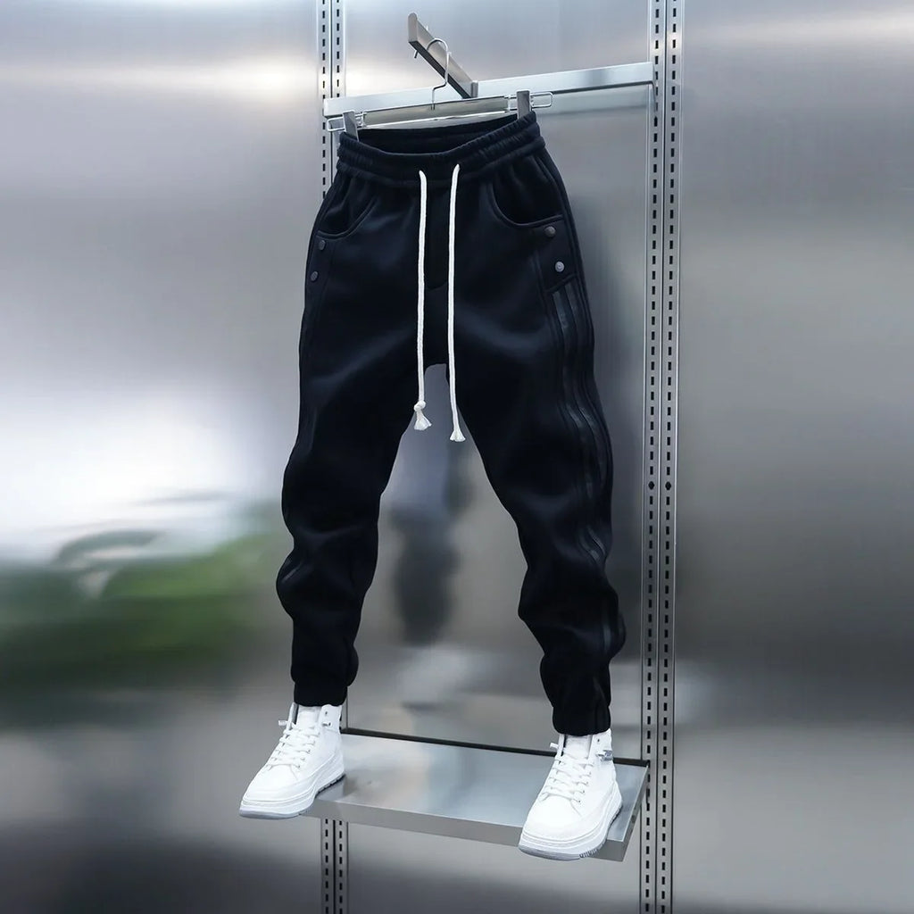 2025 Spring New Men's Casual Pants Trendy Elastic Waist Banded Joggers Versatile Fashionable Sports Pants