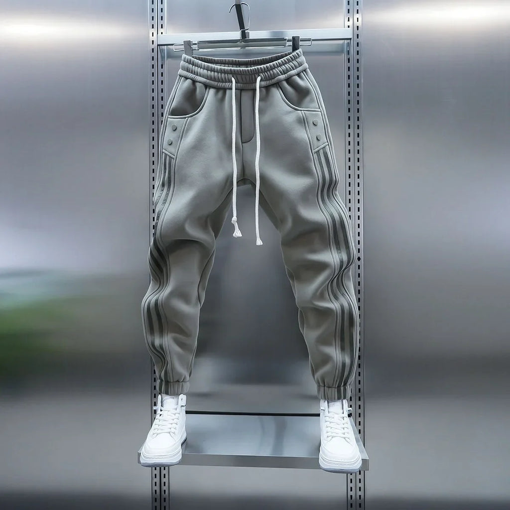 2025 Spring New Men's Casual Pants Trendy Elastic Waist Banded Joggers Versatile Fashionable Sports Pants